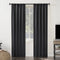 Avery 100% Blackout Rod Pocket Single Curtain Panel, 40" X 84", Coal