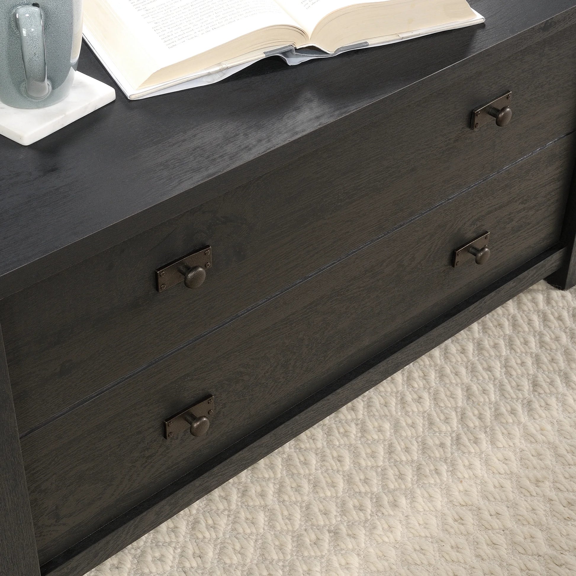 Cottage Road Storage Coffee Table in Raven Oak, Raven Oak Finish