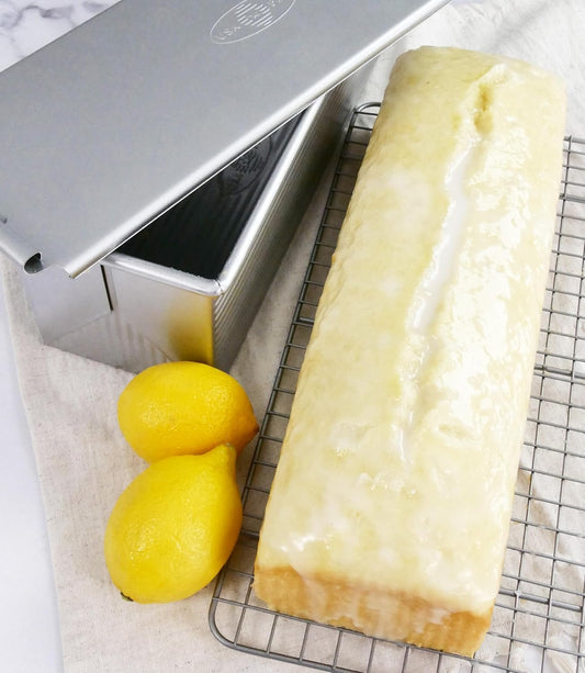 Bakeware Pullman Loaf Pan with Cover, 13 X 4 Inch, Nonstick & Quick Release Coating, Made in the USA from Aluminized Steel