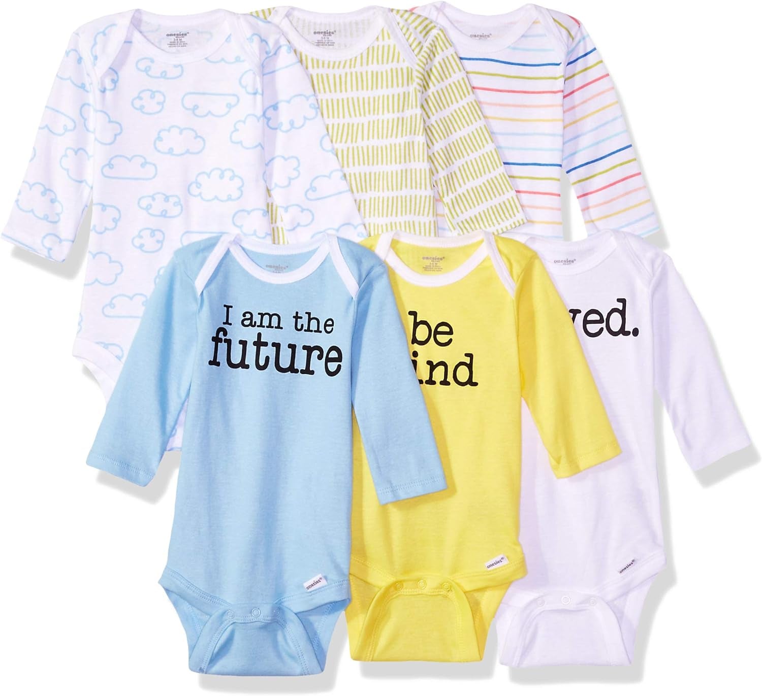 Baby-Boys 6-Pack Long Sleeve Bodysuits
