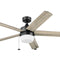 52" Pearce Modern Black Indoor Ceiling Fan with Light, Adjustable Color Temperature & Reverse Airflow