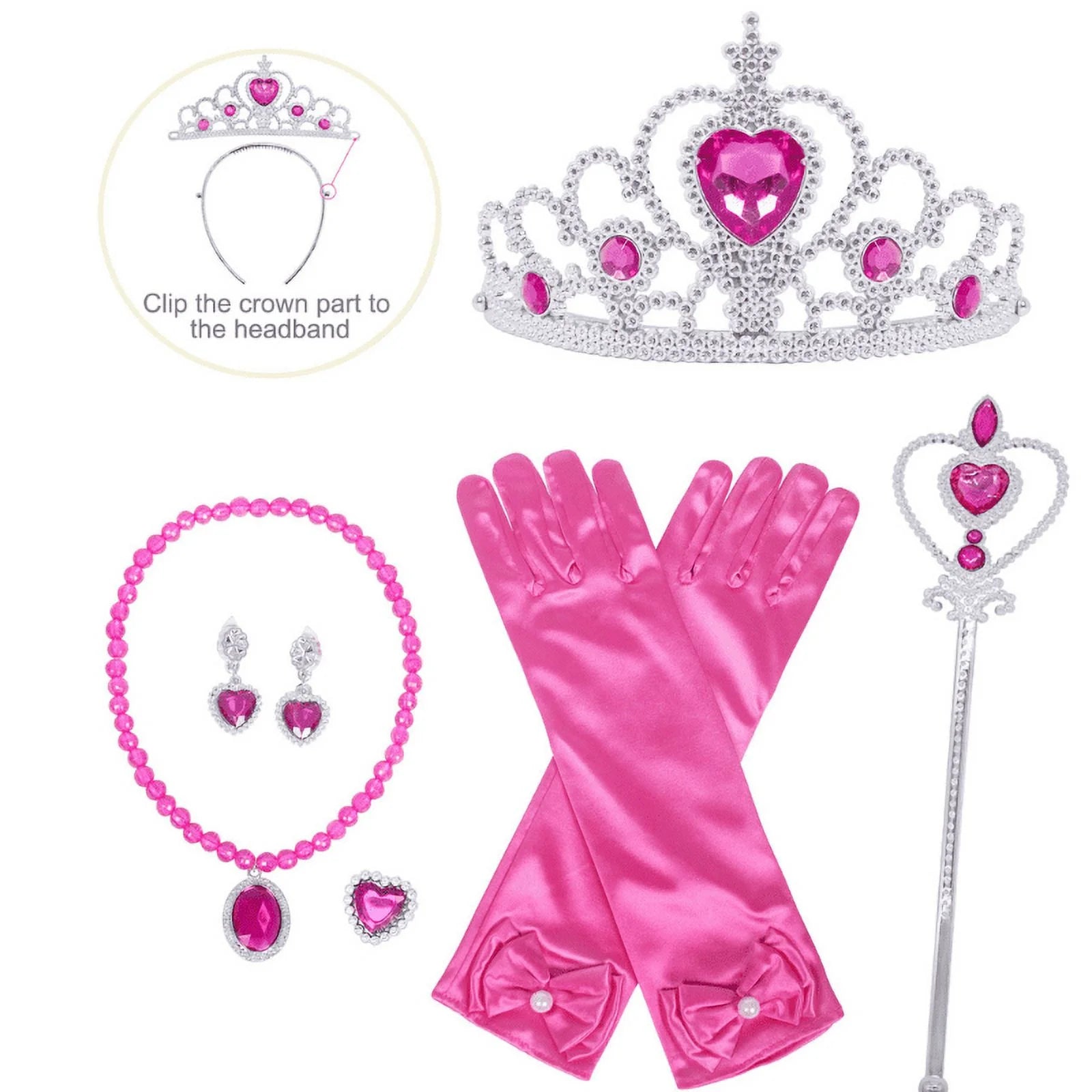 Little Girls Mermaid Costume Ariel Princess Dress up Kids Party Fancy Cosplay Childs Party Holiday Birthday Outfit with Accessories 140 CM 9-10 Years