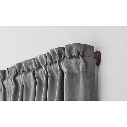 3/4" Diameter Bronze Room Darkening Wrap around Curtain Rod, 30"-84”