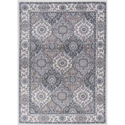 Madison Oriental Gray 8 Ft. round Indoor Area Rug