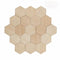 50Pcs/100Pcs Unfinished Wood Hexagon Pieces for DIY Crafts, 2.5Mm Wood Slice Cutouts Hexagon Blank Wooden Coasters Crafts