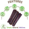 Beef Gullet Sticks for Dogs 5-6" (1Lb) - Natural Beef Jerky Stick Dog Chew Treats - Rawhide Free