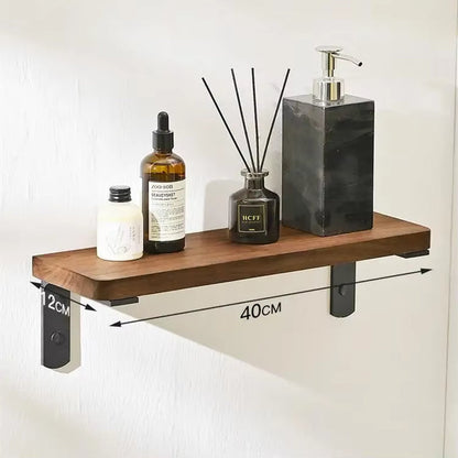 Walnut Wood Black Bathroom Hardware Set Bathroom Towel Rack Towel Rack Toilet Paper Holder Towel Bar Shelf Bathroom Accessories