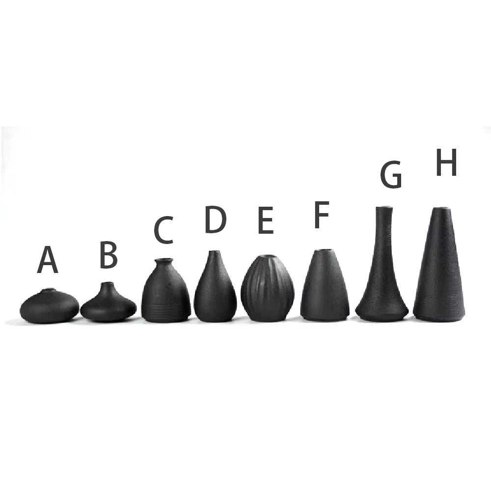 Ceramic Small Vase, Home Decoration Handicraft Desktop Decoration, Black Small Vase Simple Japanese Decoration