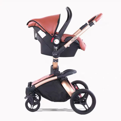 2025 Luxury Baby Stroller 3 in 1 Newborn Stroller Baby Car Carriange Shell Type Pushchair High Quality Baby Pram High Landscape
