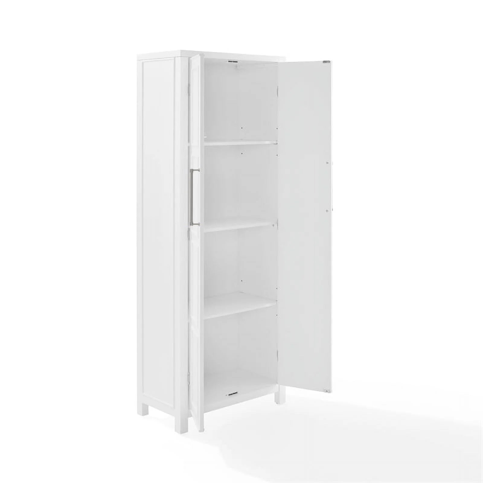 Cutler Modern Wood Storage Pantry in White