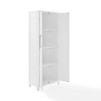 Cutler Modern Wood Storage Pantry in White
