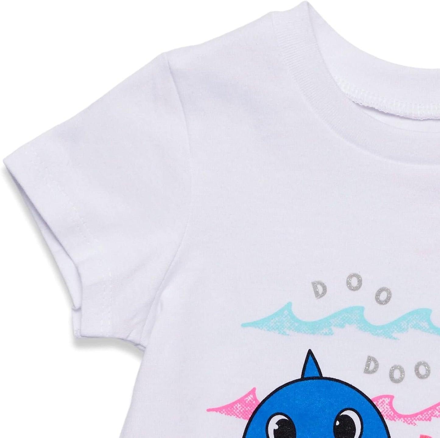 Baby Shark Girls Graphic T-Shirt and Shorts Outfit Set Infant to Little Kid