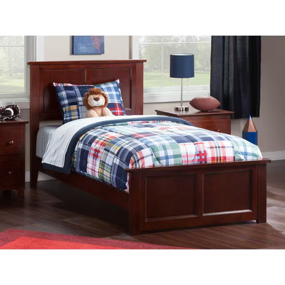 Madison White Full Platform Bed with Matching Foot Board with 2-Urban Bed Drawers