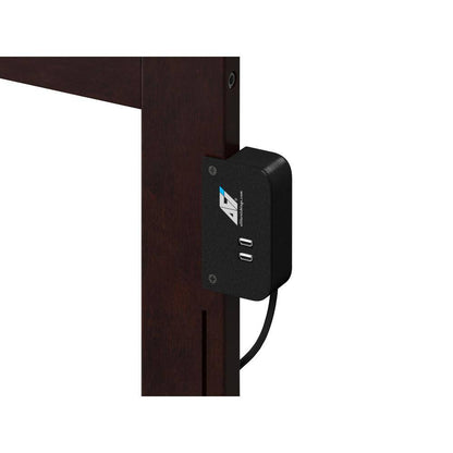 Madison Full Platform Bed with Flat Panel Foot Board and 2-Urban Bed Drawers in Espresso