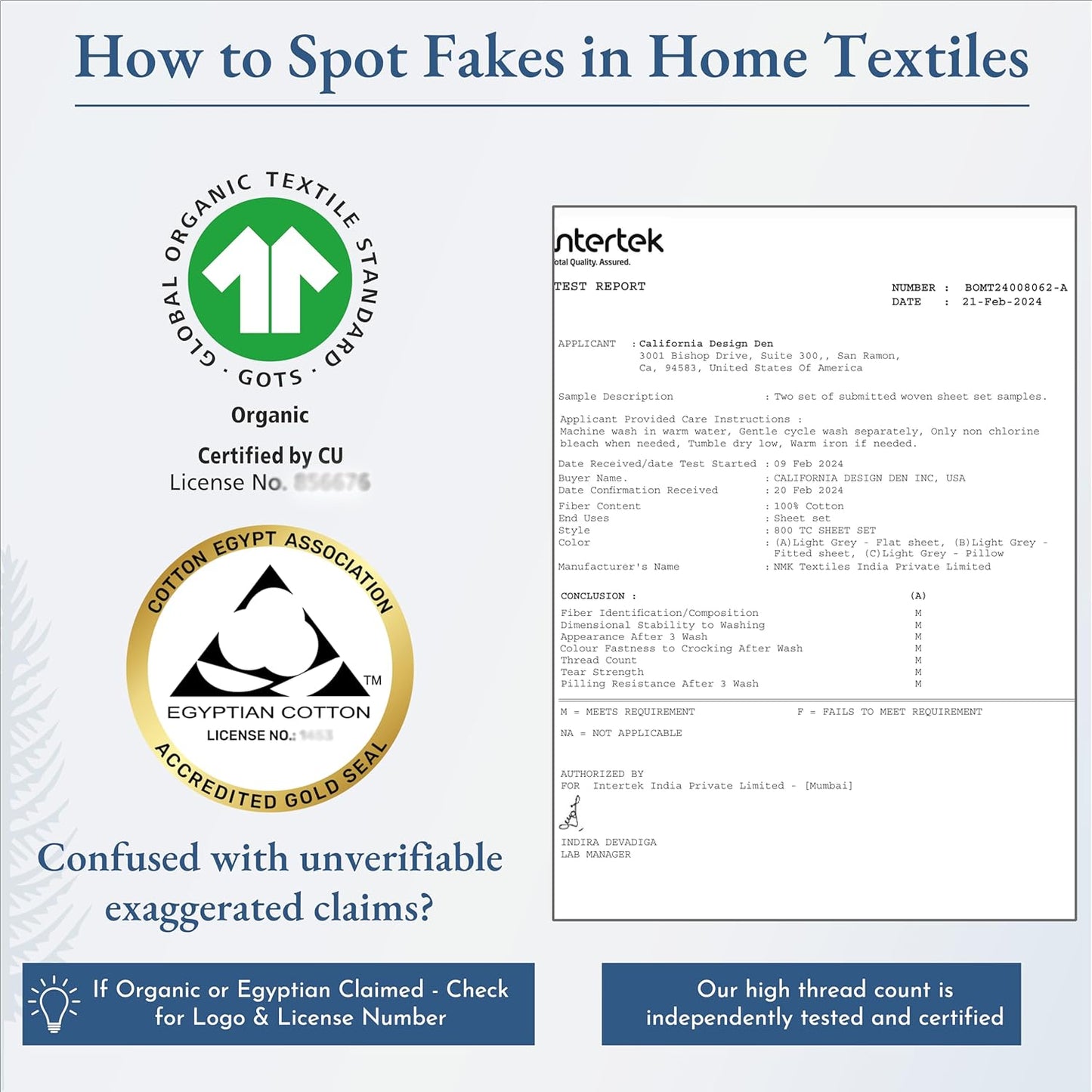 Split King Sheets for Adjustable Bed - Buttery Soft 800 Thread Count, 100% Cotton Set - Beats Fake Egyptian Claims, Bedding Set with Durable Twin XL Fitted Sheets (Grey)