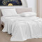 1000 Thread Count Egyptian Cotton Sheets California King Size, Long Staple Soft & Breathable, 4 Pc Bed Sheet Sets, Luxury Hotel Sateen Sheets Fits 16" Deep Pocket - White