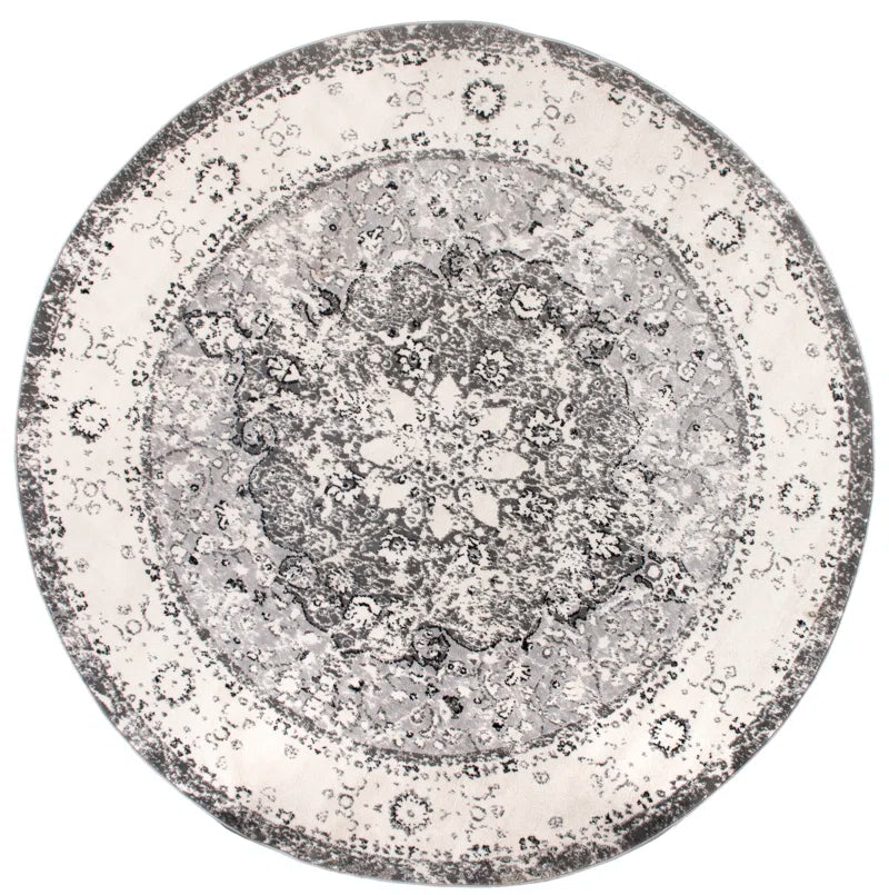 Hector Performance Oriental Gray/Ivory/Black Indoor Rug