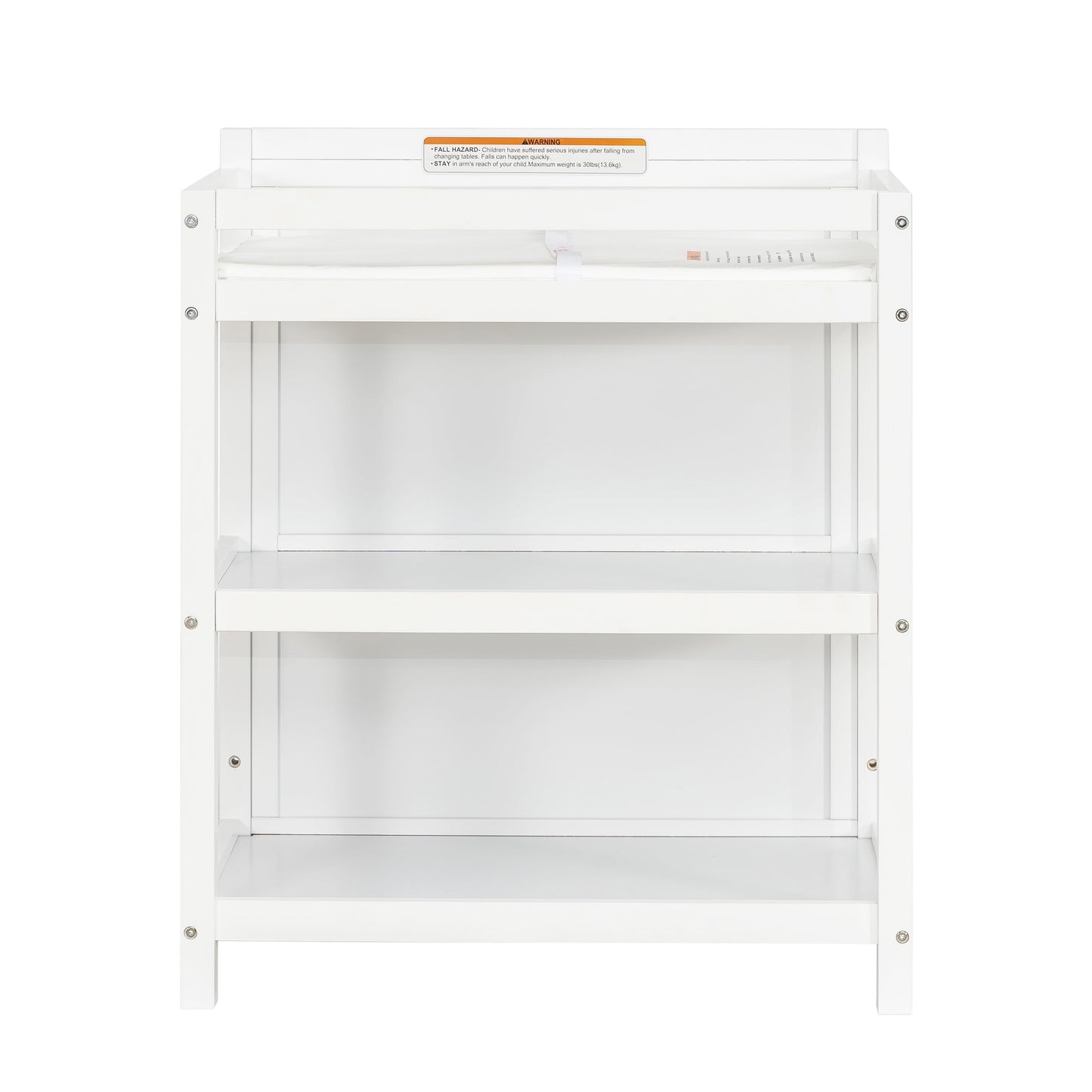 Milo 5 in 1 Convertible Crib and Changing Table with Free Changing Pad in White