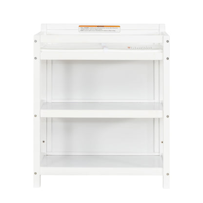 Milo 5 in 1 Convertible Crib and Changing Table with Free Changing Pad in White