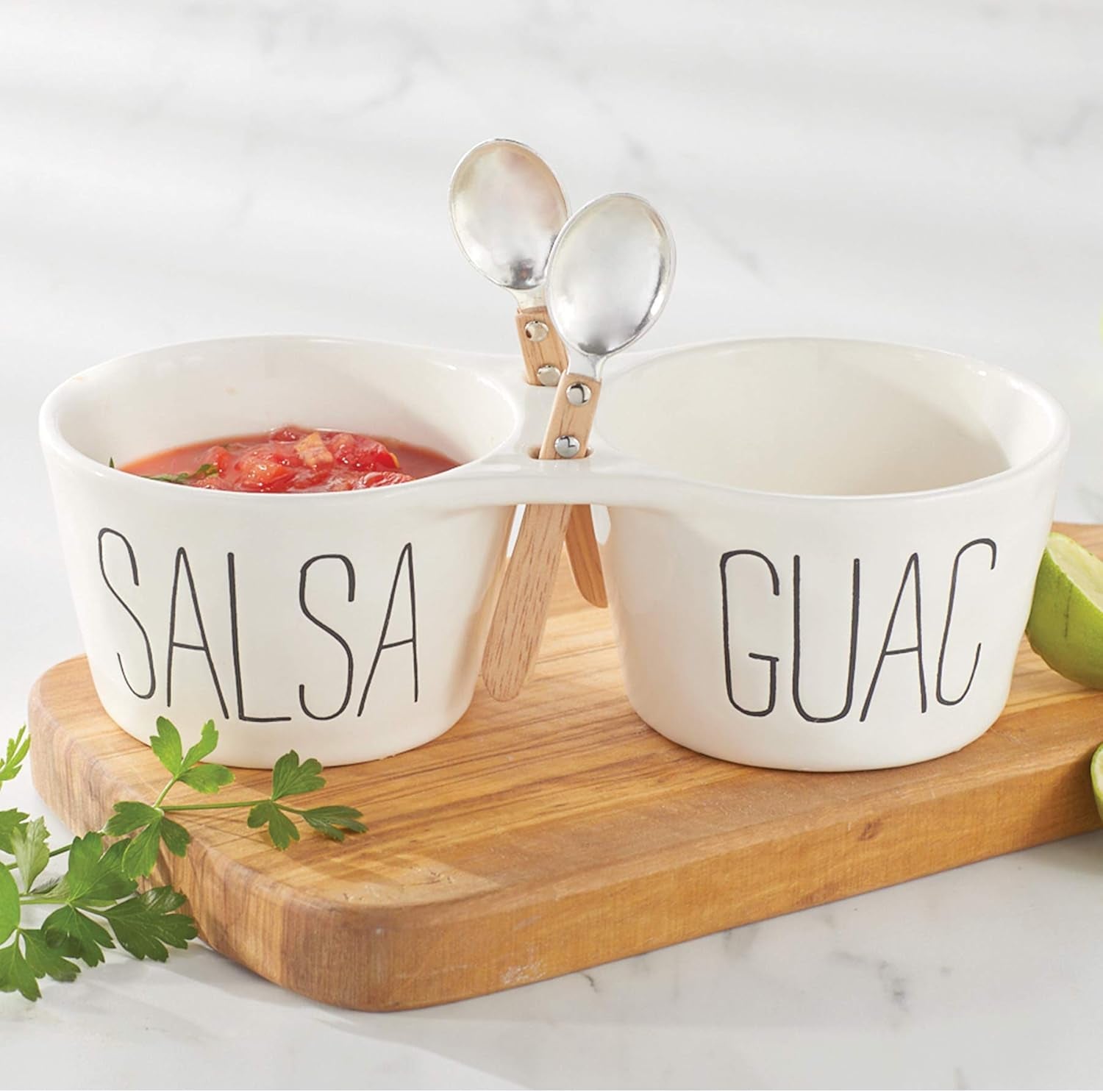 Salsa & Guacamole Double Dip Set