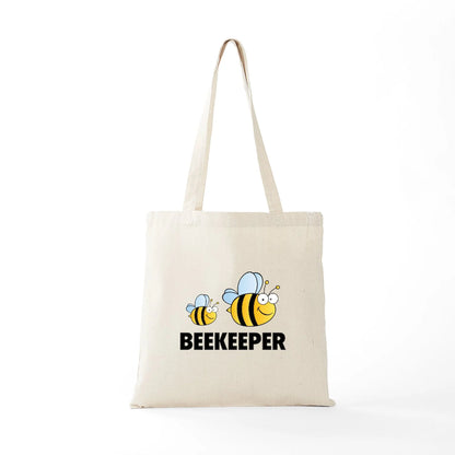 - Beekeeper Tote Bag - Natural Canvas Tote Bag, Cloth Shopping Bag