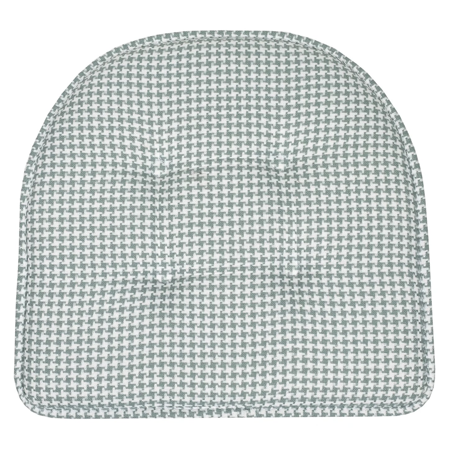 Houndstooth U-Shaped 16 X 17 Memory Foam Chair Pad Pistachio 2 Pack