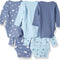 Baby and Toddler Ultimate Flexy Long Sleeve Bodysuit (5 Pack)