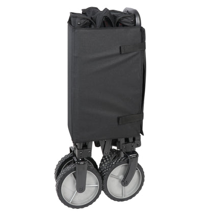 Multi-Purpose Big Bucket Cart, Black Wagon, Height 24"
