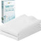 Soft & Silky 500 Thread Count 100% Cotton Is Cool & Smooth, White Pillowcases Queen Size Fits Standard & Queen Pillows (Pure White)