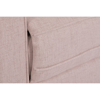 Raleigh Glider Recliner Rose with High Backrest Support, Durable Polyester Fabric
