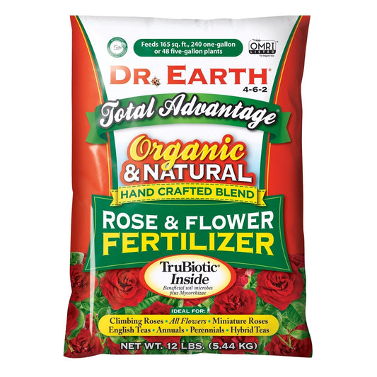 Organic & Natural Total Advantage Rose & Flower Plant Food, 4-6-2 Fertilizer, 12 Lb.