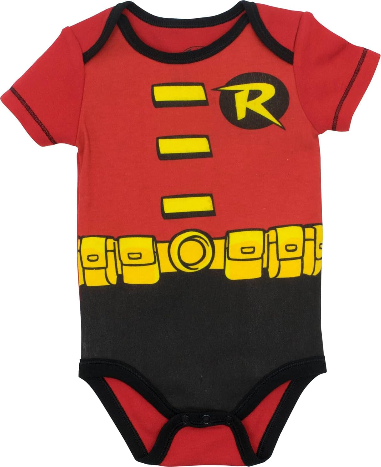 Justice League DC Comics Baby 5 Pack Cosplay Costume Bodysuits Newborn to Infant Sizes (Newborn - 24 Months)