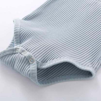 Newborn Baby Girl Boy Fall Clothes 3 6 12 18 24 Months Outfits Long Sleeve Knitted Cotton Romper & Pants Infant Winter Sets