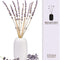 Reed Diffuser, Reed Diffuser Set, Oil Diffuser & Reed Diffuser Sticks, Lavender Reed Diffuser for Bathroom, Preserved Real Flower Stress Relief Sandalwood Diffuser with Incense Sticks