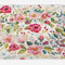 Floral Bath Mat, Shabby Form Flowers Roses Petals Dots Leaves Buds Spring Season Theme Image Art, Plush Bathroom Decor Mat with Non Slip Backing, 30.2" X 20", Rose