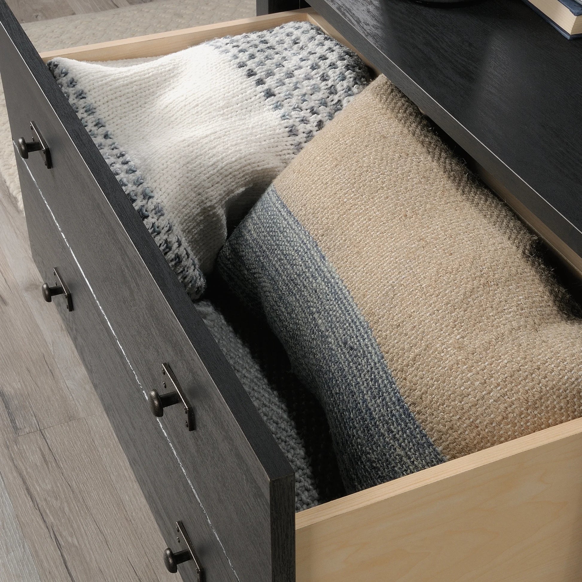 Cottage Road Storage Coffee Table in Raven Oak, Raven Oak Finish