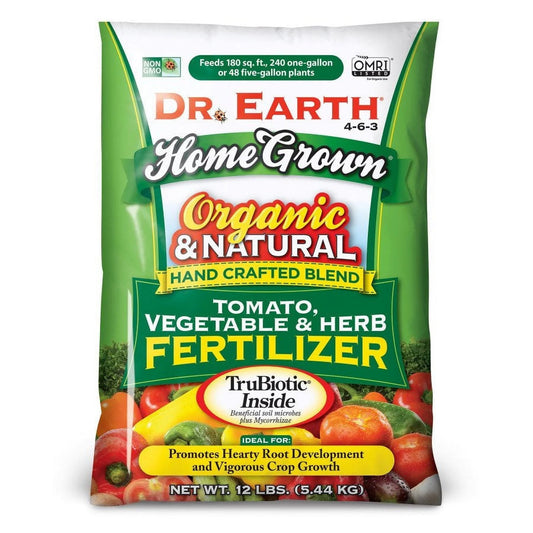 Organic & Natural Home Grown Tomato and Vegetable Food, 4-6-3 Fertilizer, 12 Lb.