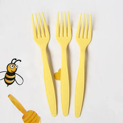 Bumble Bee Theme Party DIY Supplies Kids Birthday Party Decoration Latex Balloon Garland Disposable Tableware Set Baby Shower Su