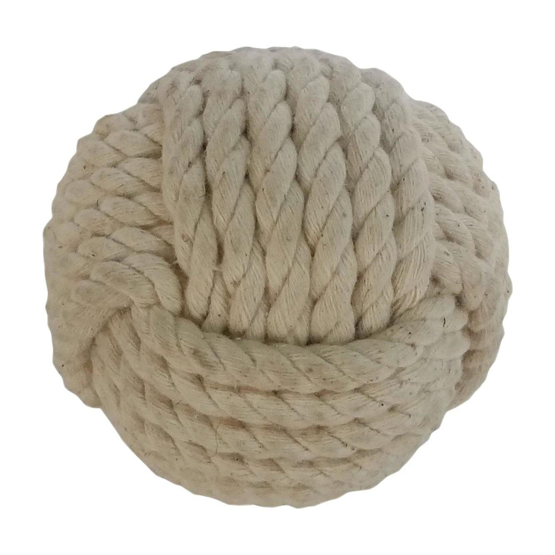 Brown 4" Handmade Decorative Ball Jute Rope Orbs & Vase Filler with Varying Designs (4 Count)