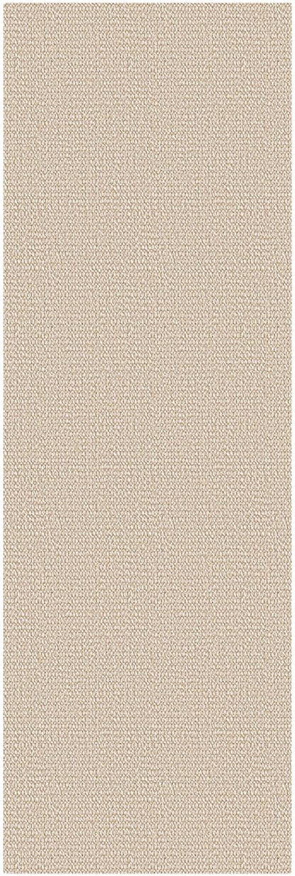 Washable Runner Rug 2X6 Ft Non Slip Runners for Hallways Cotton Rubber Backed Kitchen Runner Braided Indoor Floor Carpet Runners for Entryway, Hallway, Kitchen, Bedroom, Beige/White