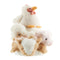 5-PC Stackable Plush Baby Farm Animals Rattle Set