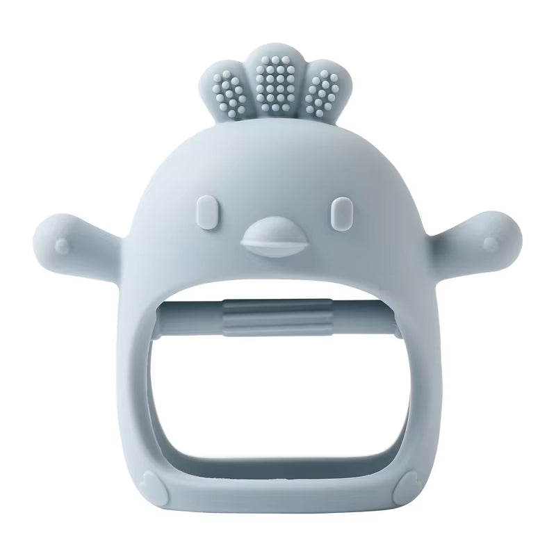 Baby Teether Chick Gloves Teether Silicone Anti-Eating Hand ​Molar Stick Massage Gums Baby Anti-Biting Teether Baby Accessories