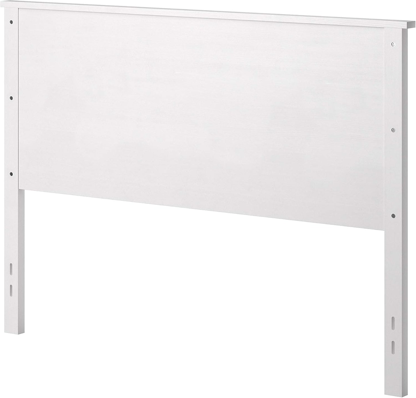 Farmhouse Style Wood Panel Headboard in Gloss White - Queen Size