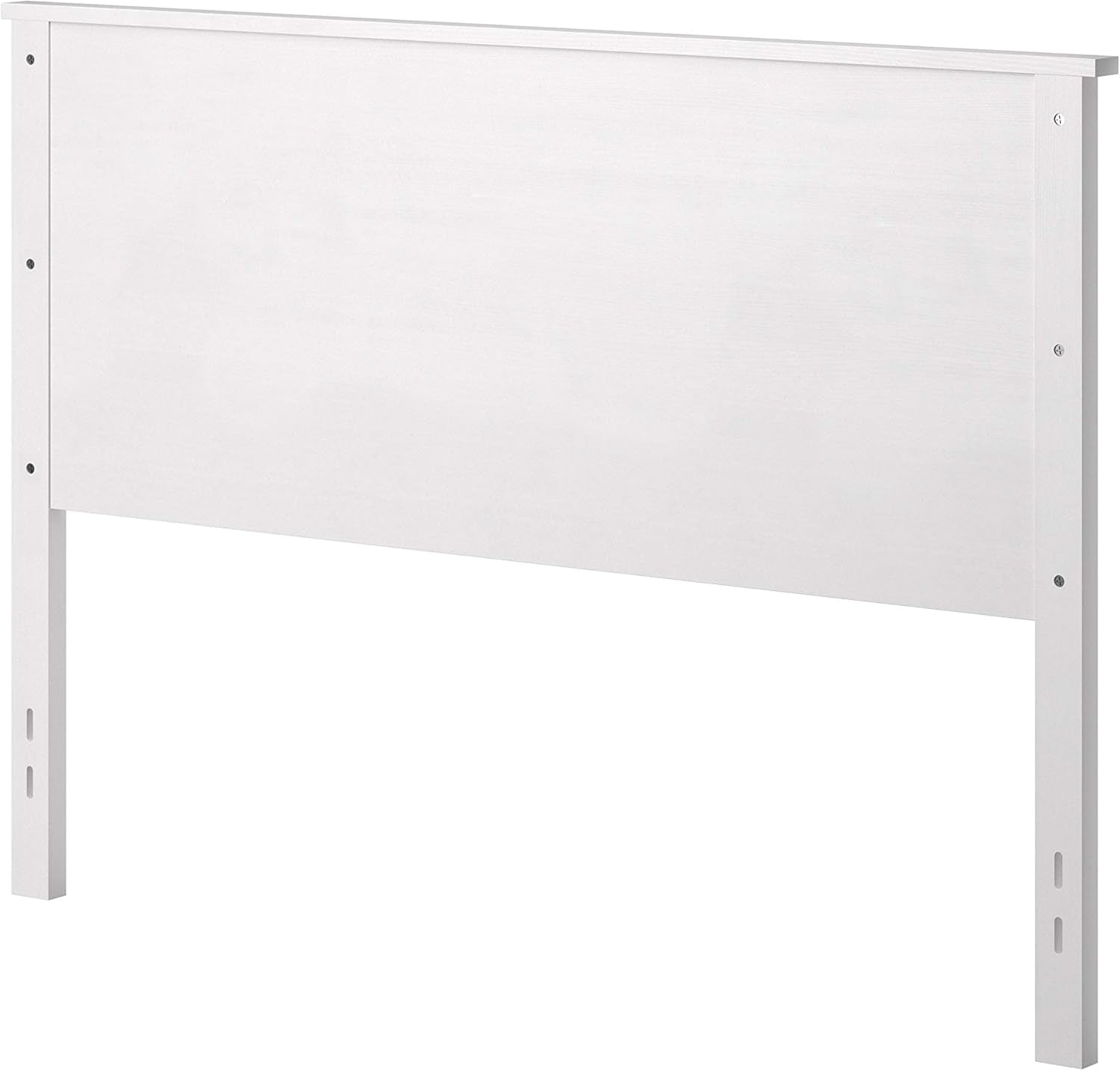 Farmhouse Style Wood Panel Headboard in Gloss White - Queen Size