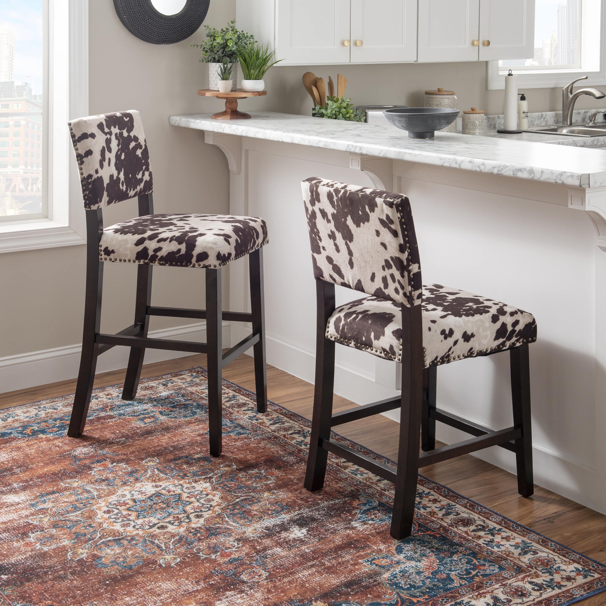 Corey Counter Stool, Udder Madness, 24 Inch Seat Height