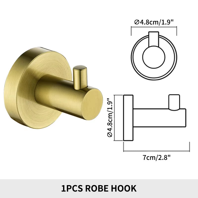 Wall Mounted Chrome Polished Bathroom Storage Rack Toilet Paper Holder Towel Bar Shelf Liquid Soap Holder Toilet Accessories