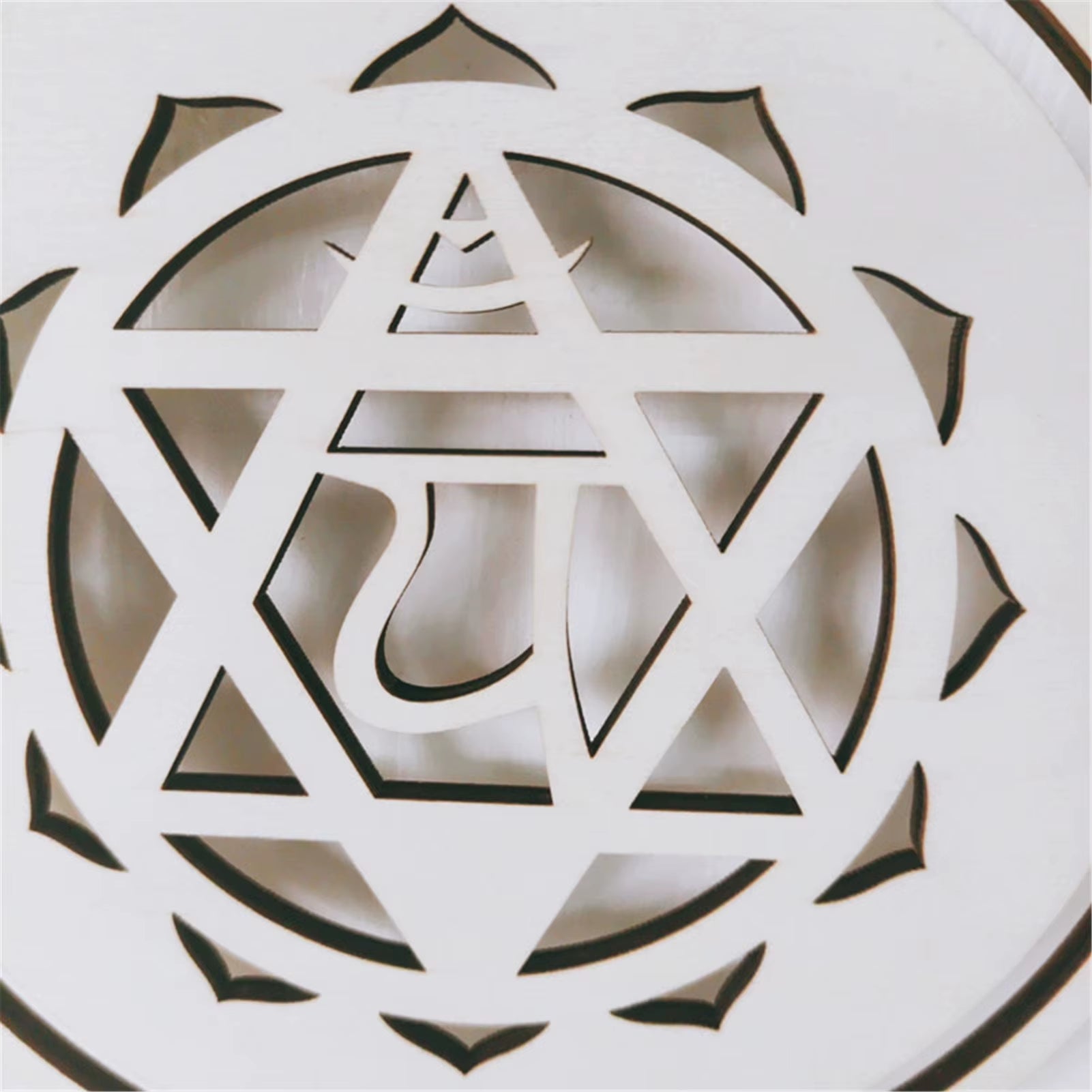 Healing Wall Art Decoration 7 Rings Wooden Home Wall Hanging Decor Wood Plate Pendant Ornament Gift