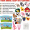 Farm Animals Sewing Craft Kit Felt Animal DIY Craft Sewing Kit for Girls and Boys Educational Sewing Kit for Kids