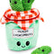 Hide and Seek Plush Dog Toys Crinkle Squeaky Interactive Burrow Activity Puzzle Chew Fetch Treat Hiding Brain Stimulating Cute Funny Toy Bundle Pack -Pickles, for Medium Breeds