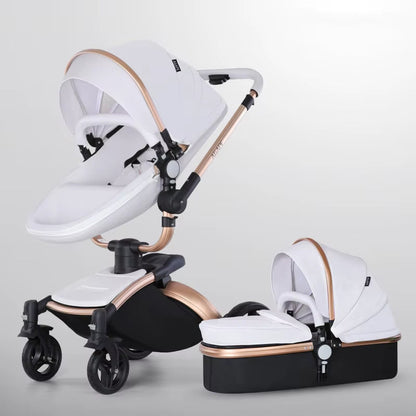 2025 Luxury Baby Stroller 3 in 1 Newborn Stroller Baby Car Carriange Shell Type Pushchair High Quality Baby Pram High Landscape